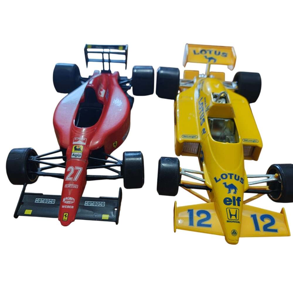 Bburago 1/24 F1 Diecast Lot Ferrari 641/2 Prost 27 & Lotus Honda 99T 12 Italy